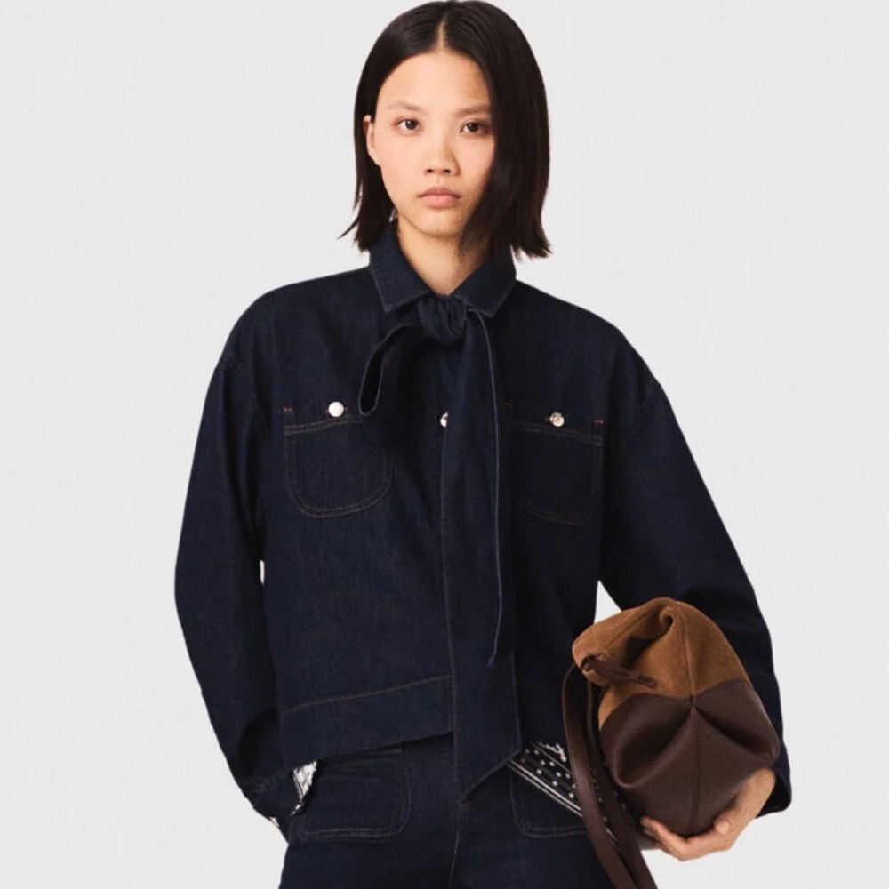 Cipass Denim Button-Up Jacket